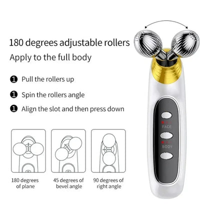 Electric face massager roller