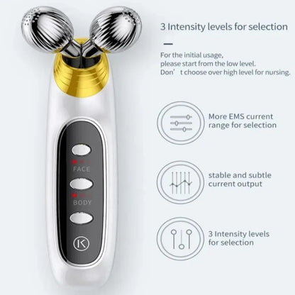 Electric face massager roller