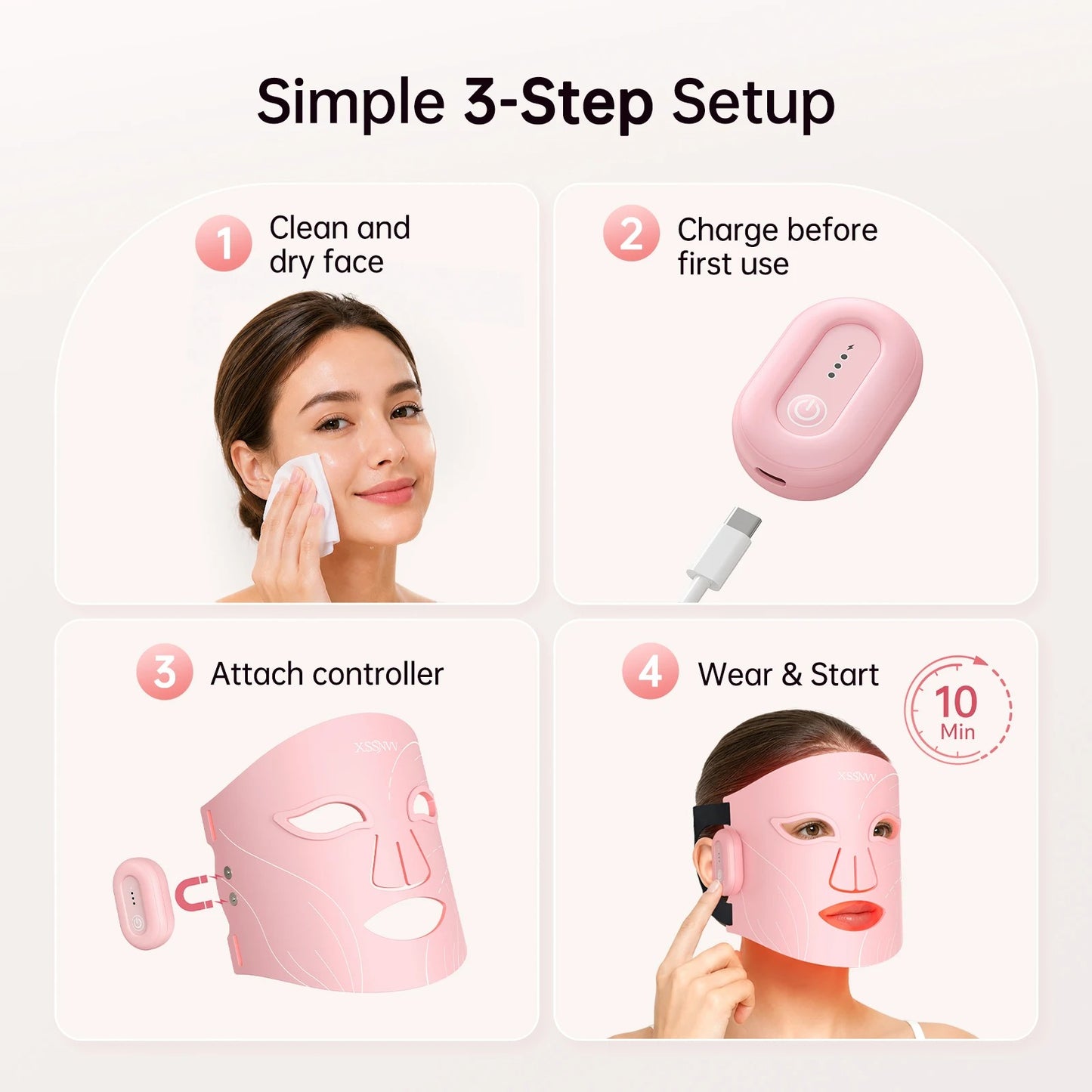 LED Light Therapy Face Mask